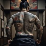 Backpiece tattoo: епічна битва на спині